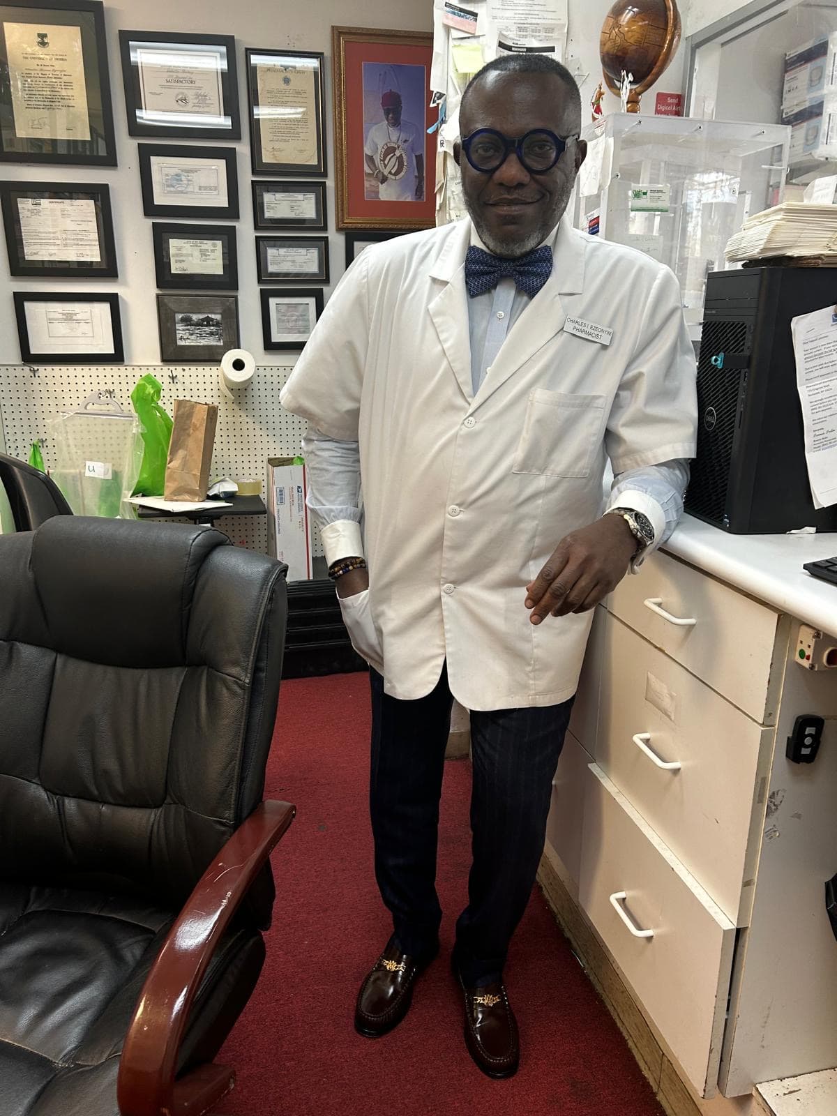 Pharmacist Charles Ikenna Ezeonyim, RPh, at Restoration Pharmacy